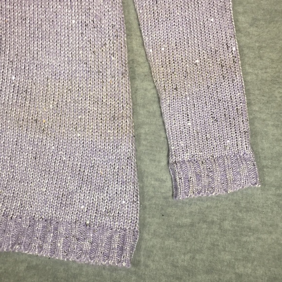 RUE 21 Wool Blend Holiday Ski Scoop Neck Machine Washable Sweater Tiny Sequins - Picture 5 of 15